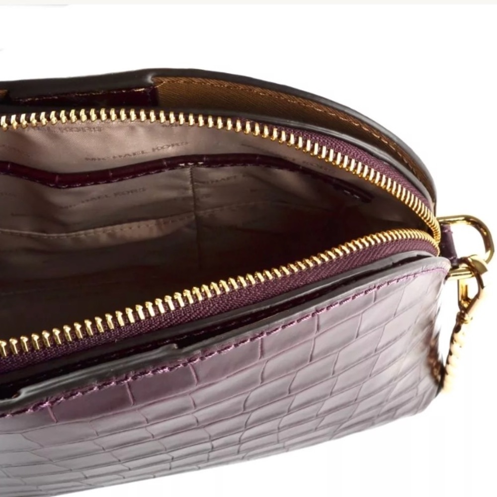 Michael Kors Mercer Large Damson Leather Handbag - Picture 5 of 7